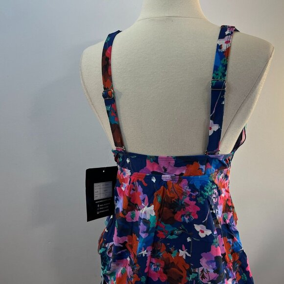 Mazu Swim Women's two-piece Navy Floral Swimsuit - Size 10 - NWT - Picture 5 of 8